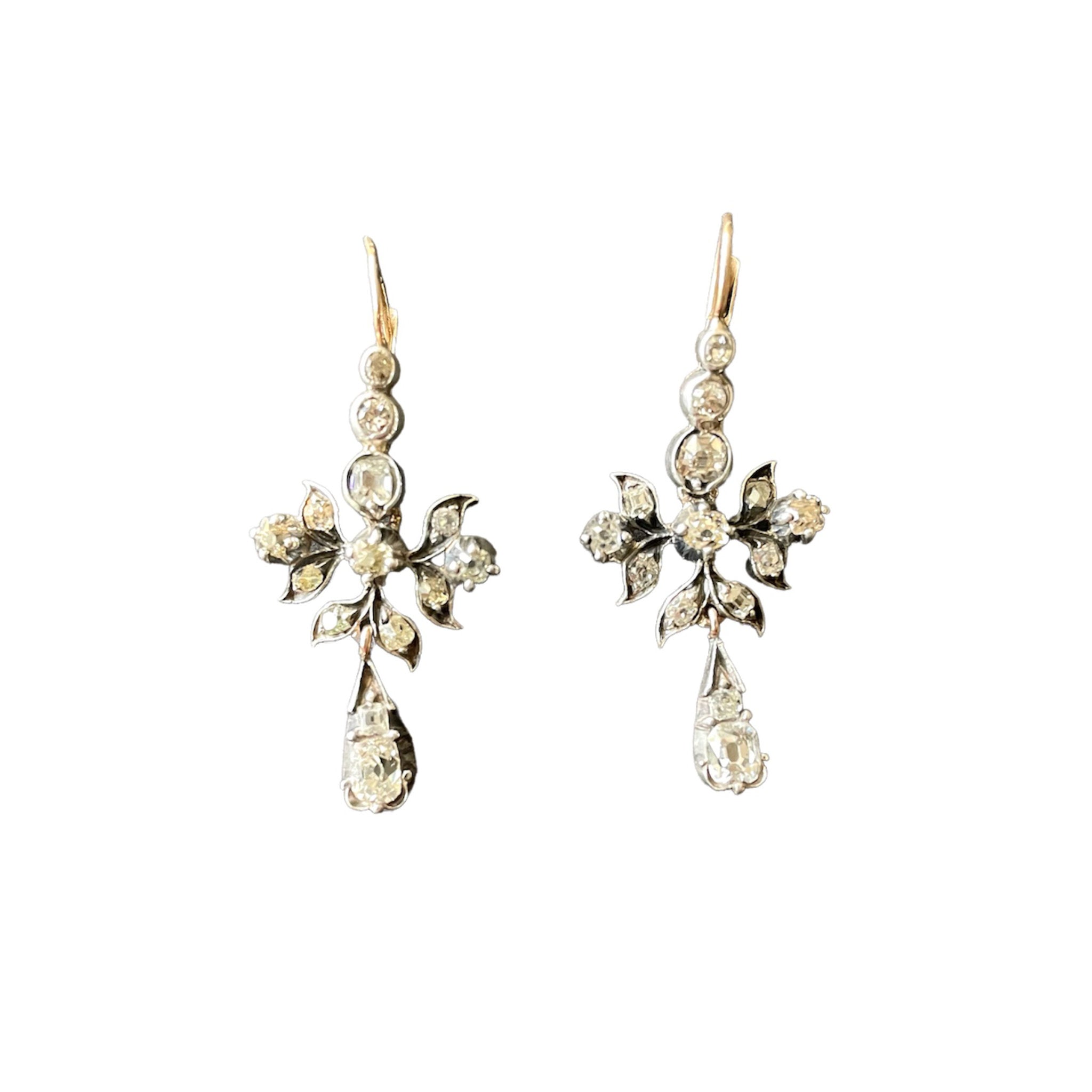 Shine On You Victorian Diamond Earrings