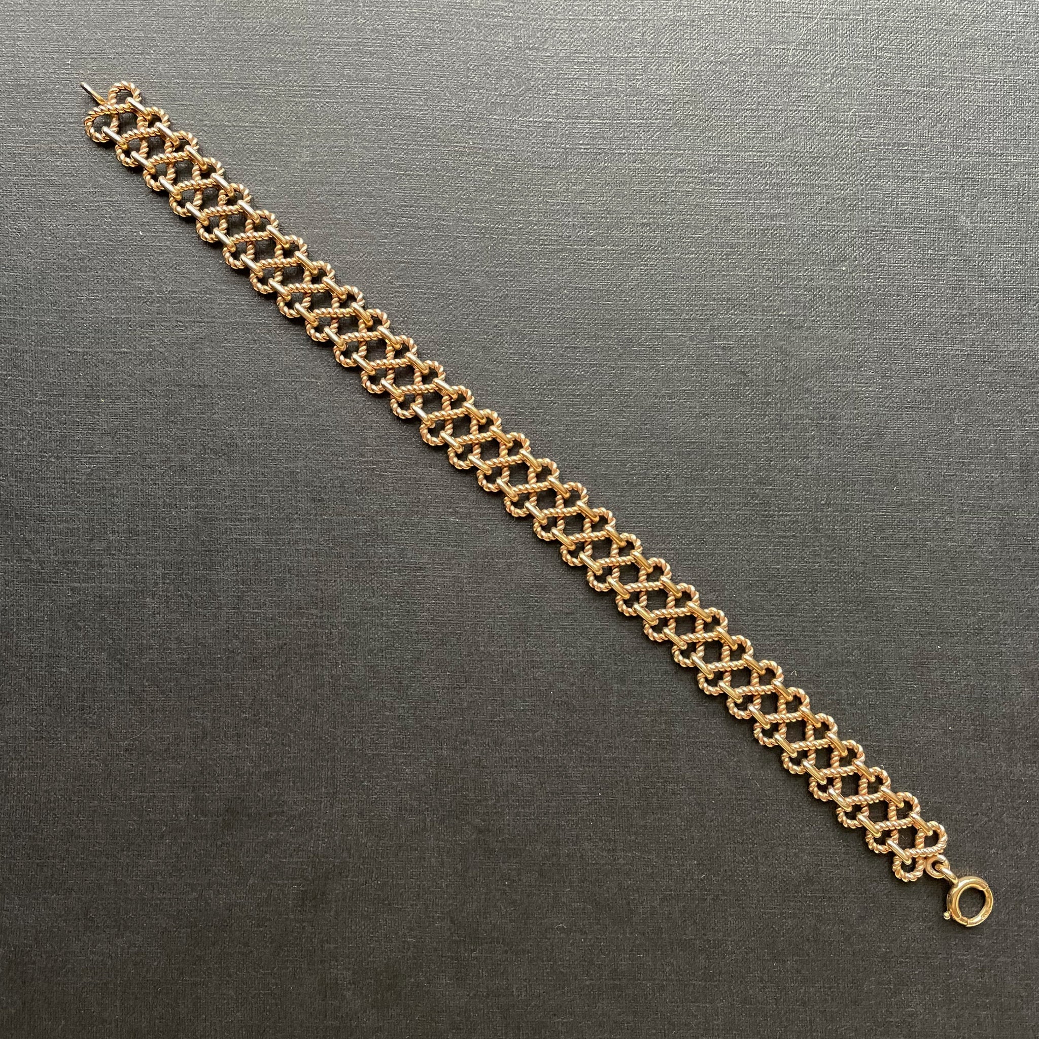 Eight Days a Week Figure of Eight Gold Bracelet