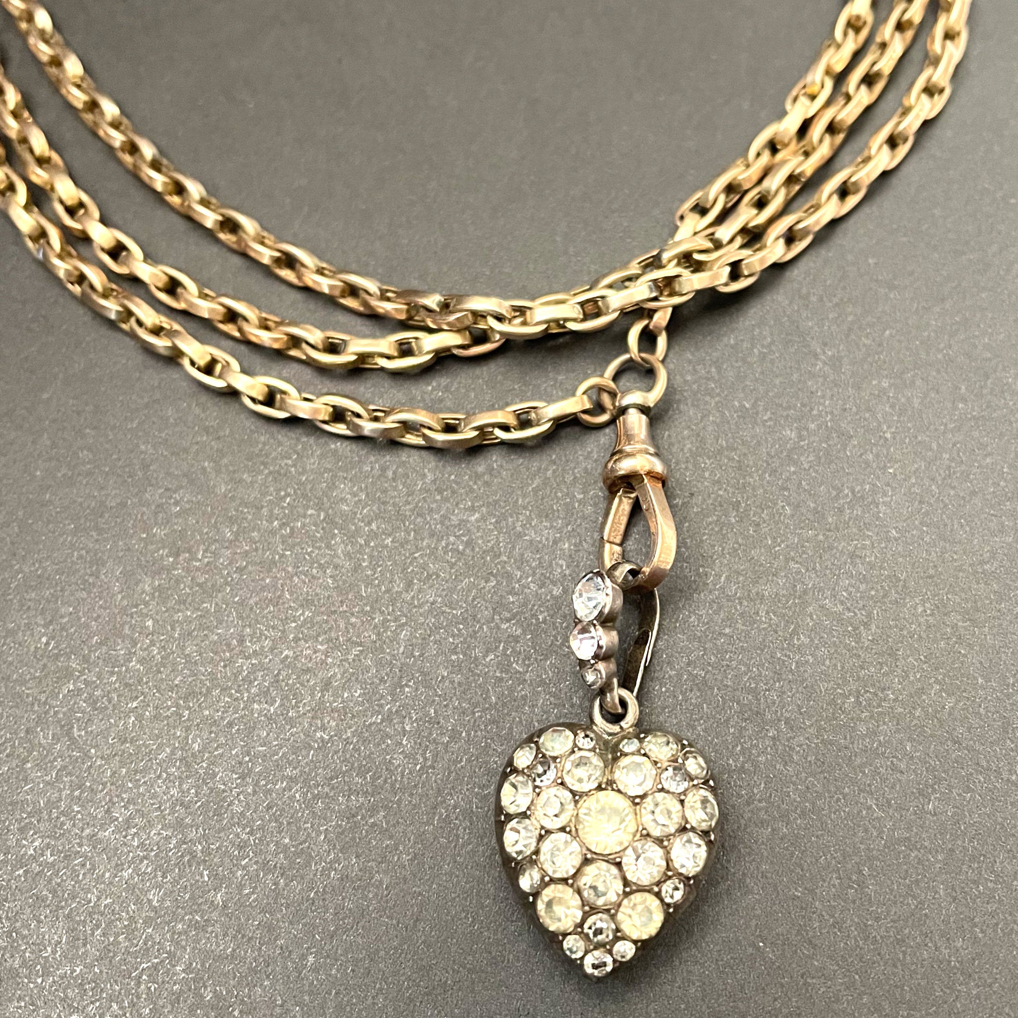 Powers That Be Antique Long Guard Chain with Dog Clip (42g, 67")