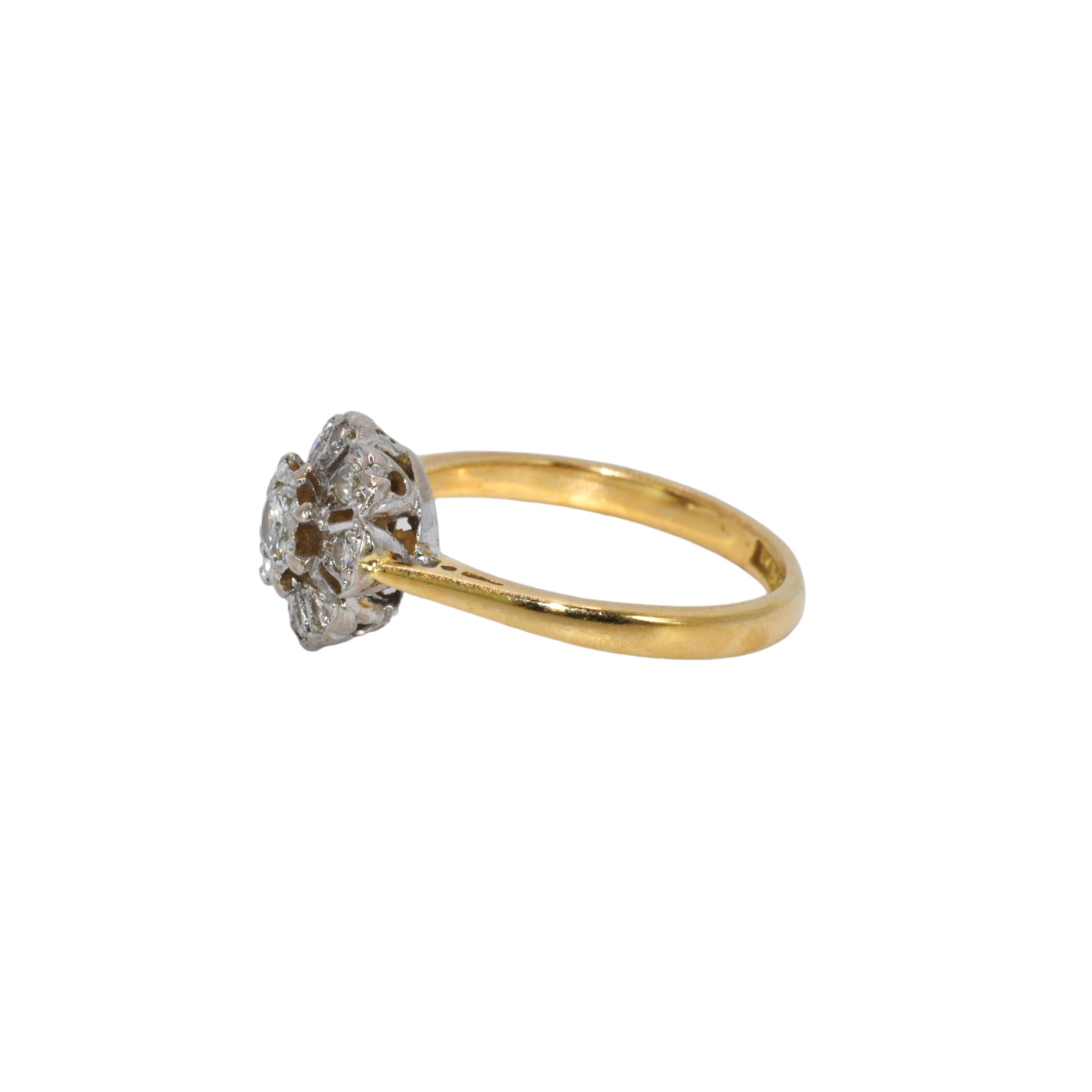 Daisy Jane Antique Diamond Cluster Ring