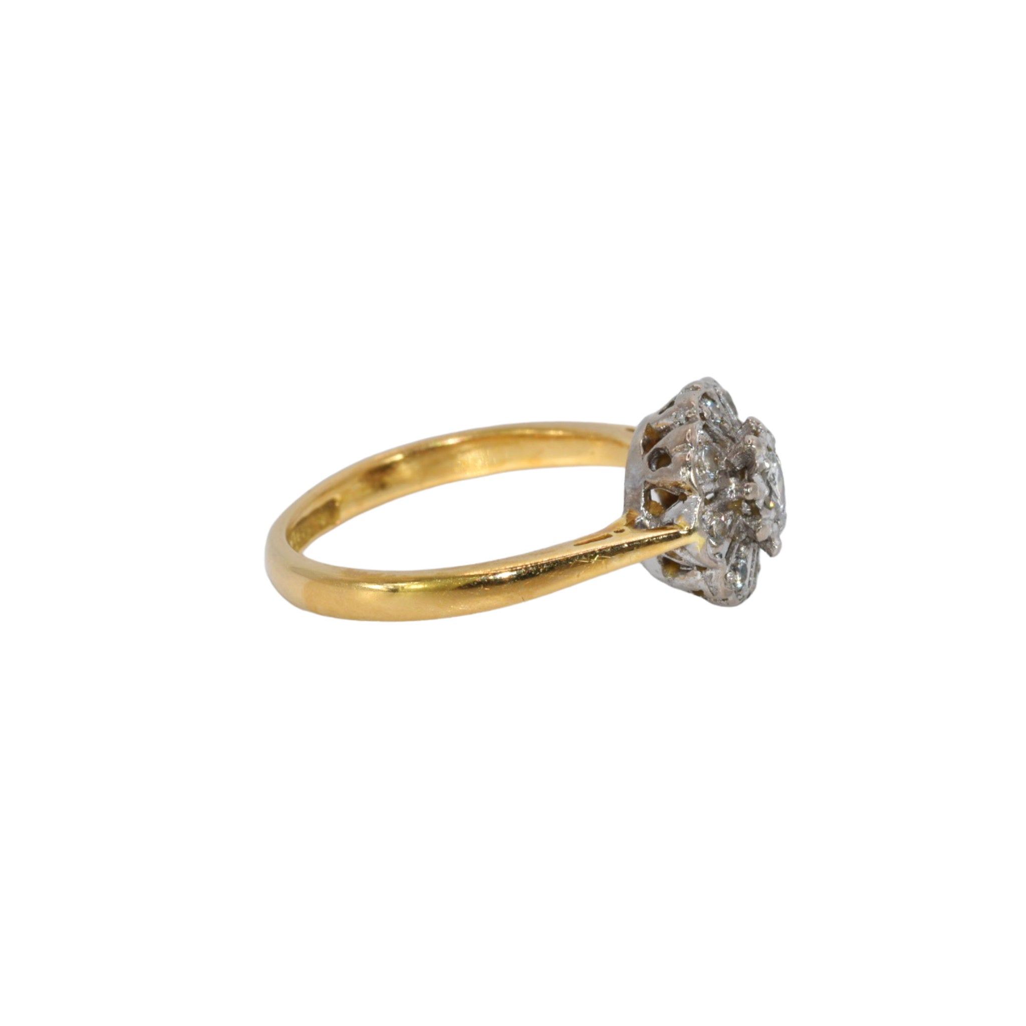 Daisy Jane Antique Diamond Cluster Ring