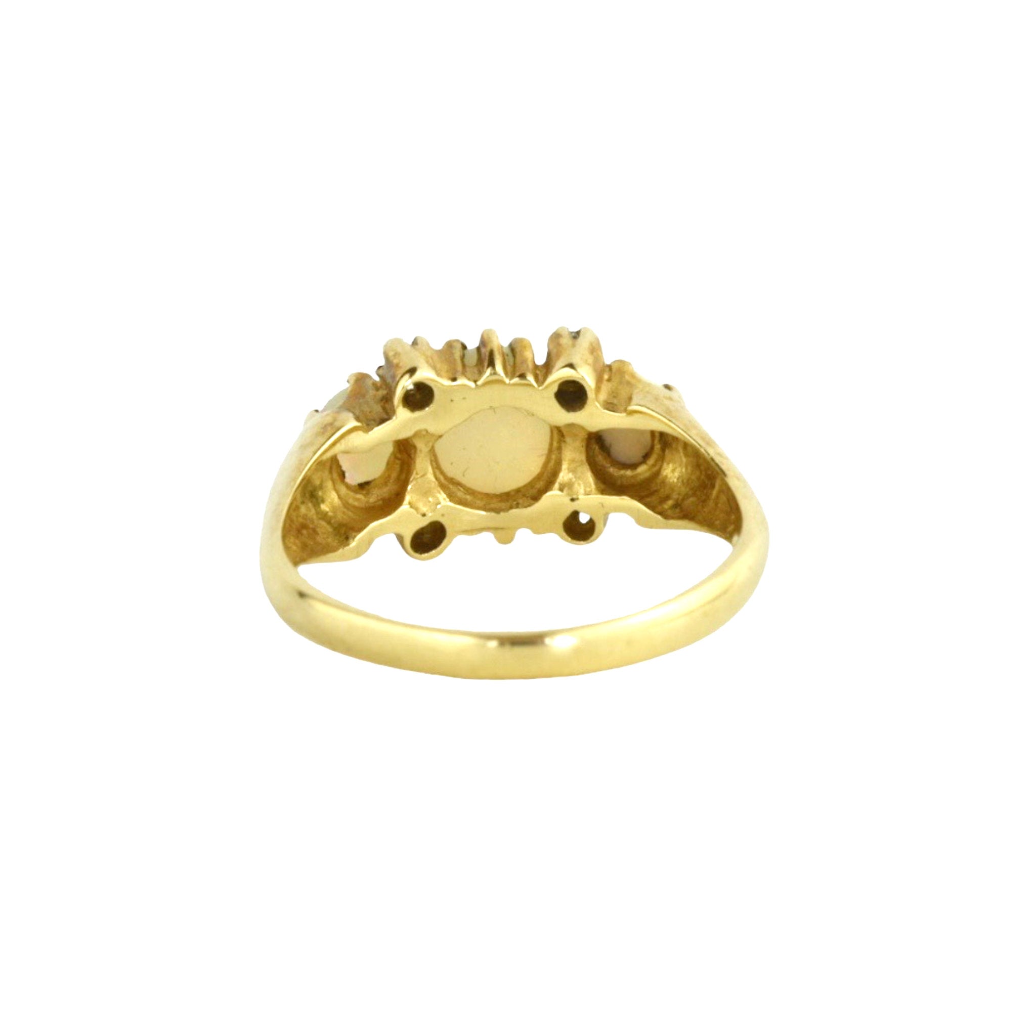 Under the Milky Way Ring Vintage Opal and Diamond Ring