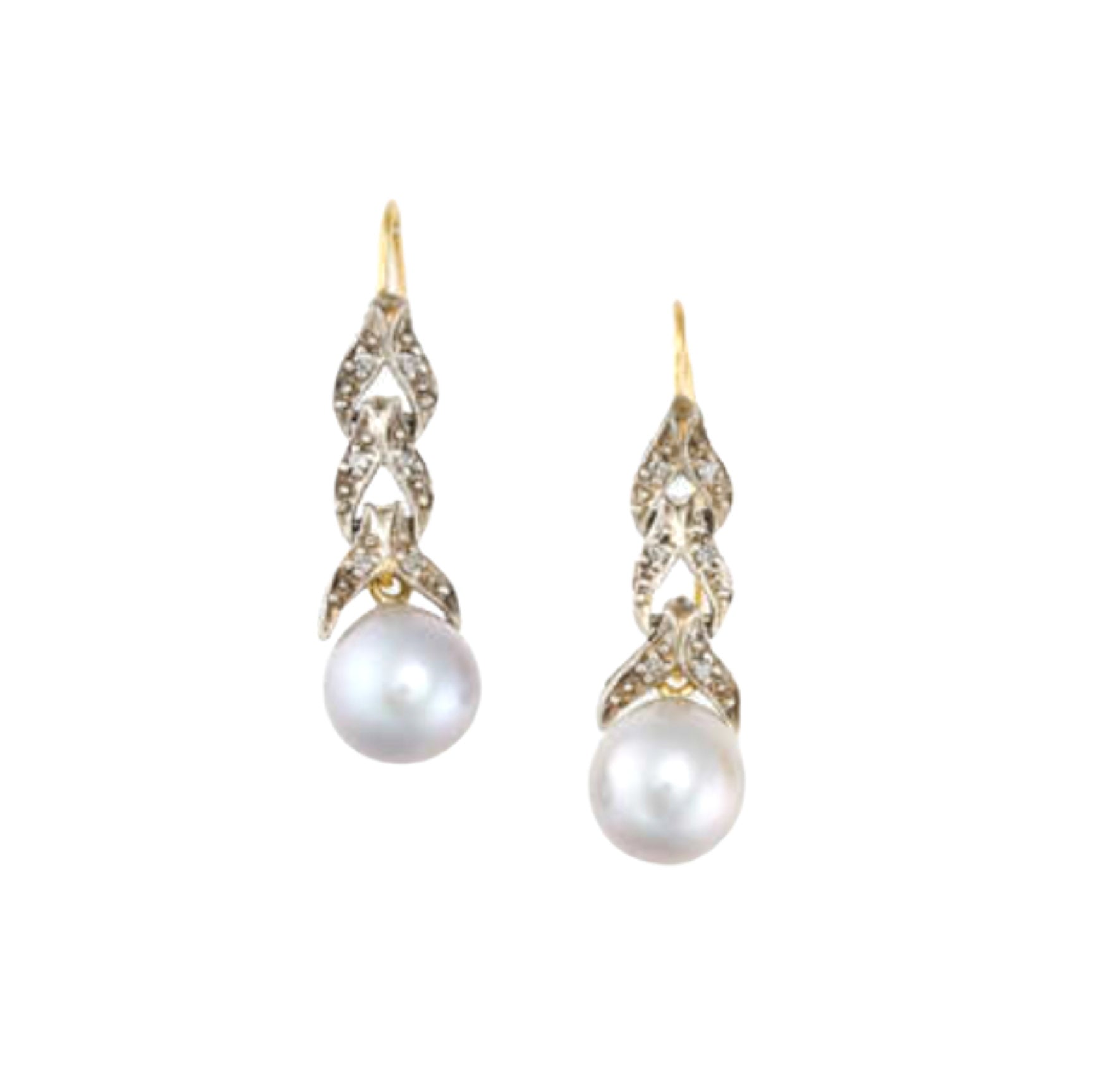 The Jaw Droppers Diamond and Tahitian Pearl Drop Earrings