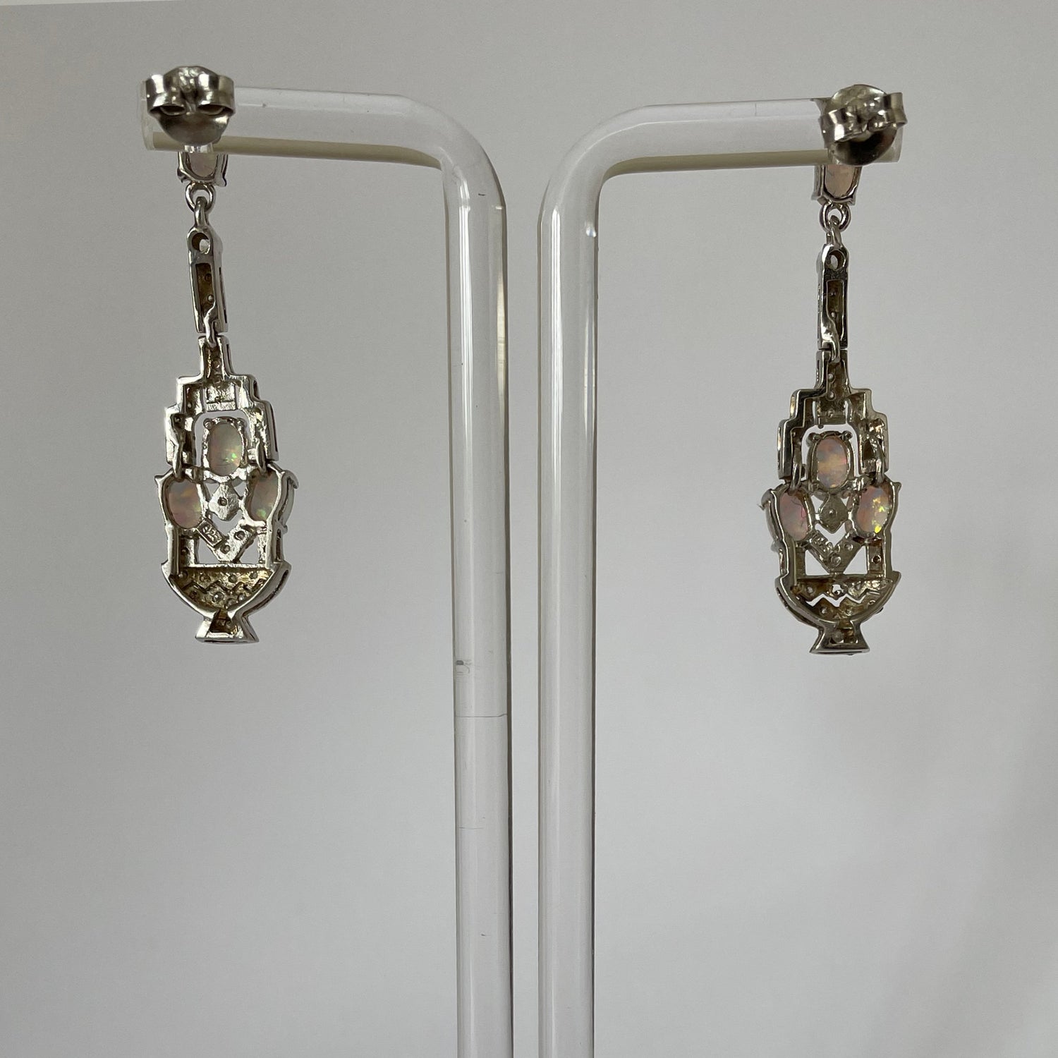 Starry Starry Night Antique Opal Earrings