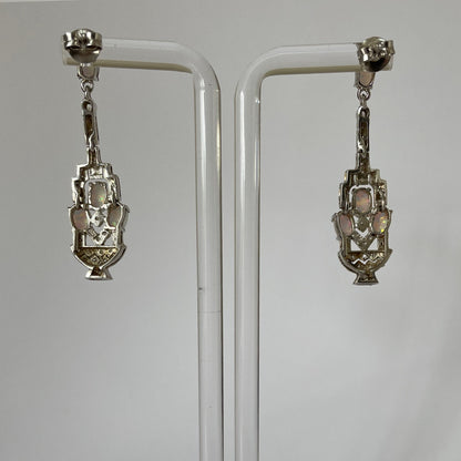 Starry Starry Night Antique Opal Earrings
