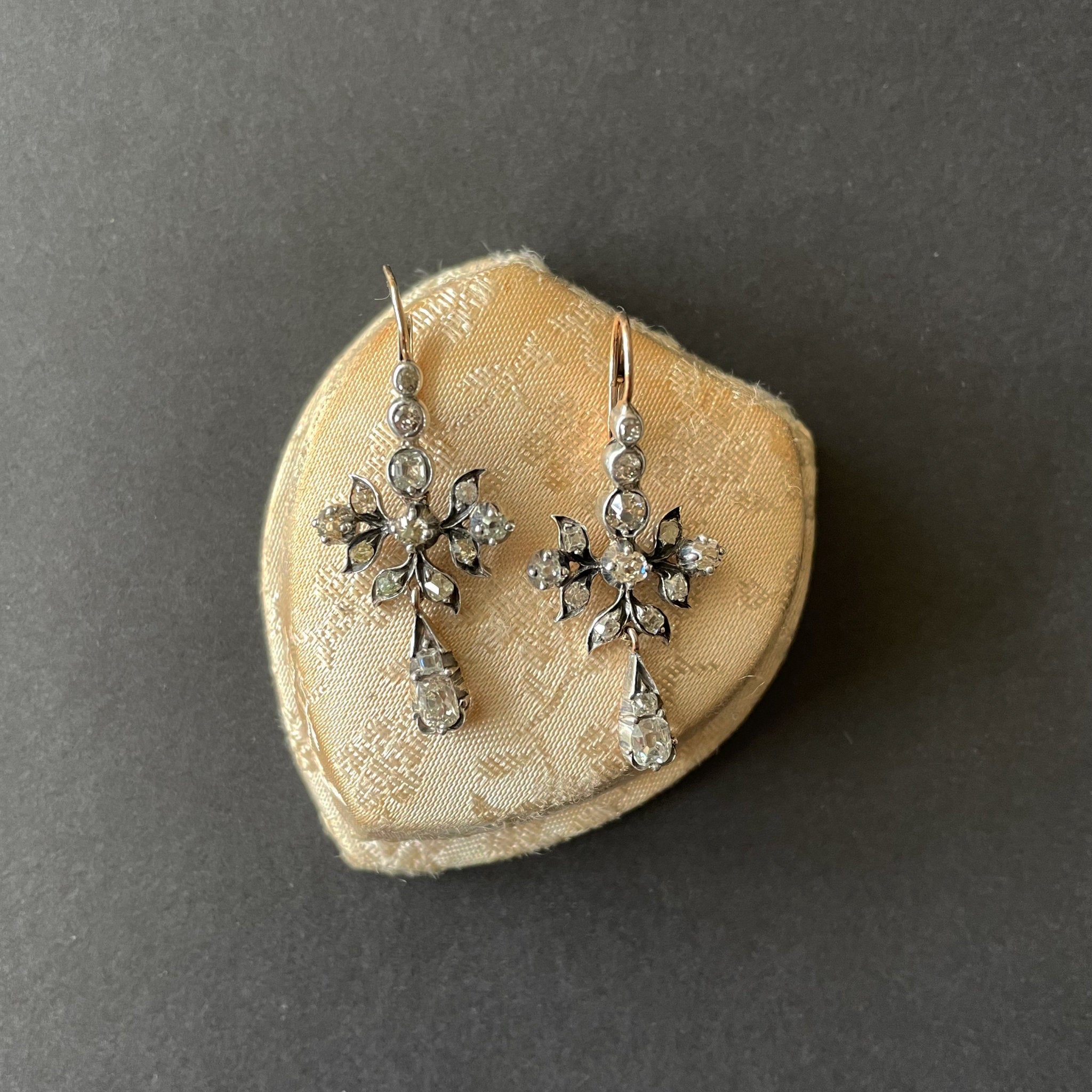 Shine On You Victorian Diamond Earrings