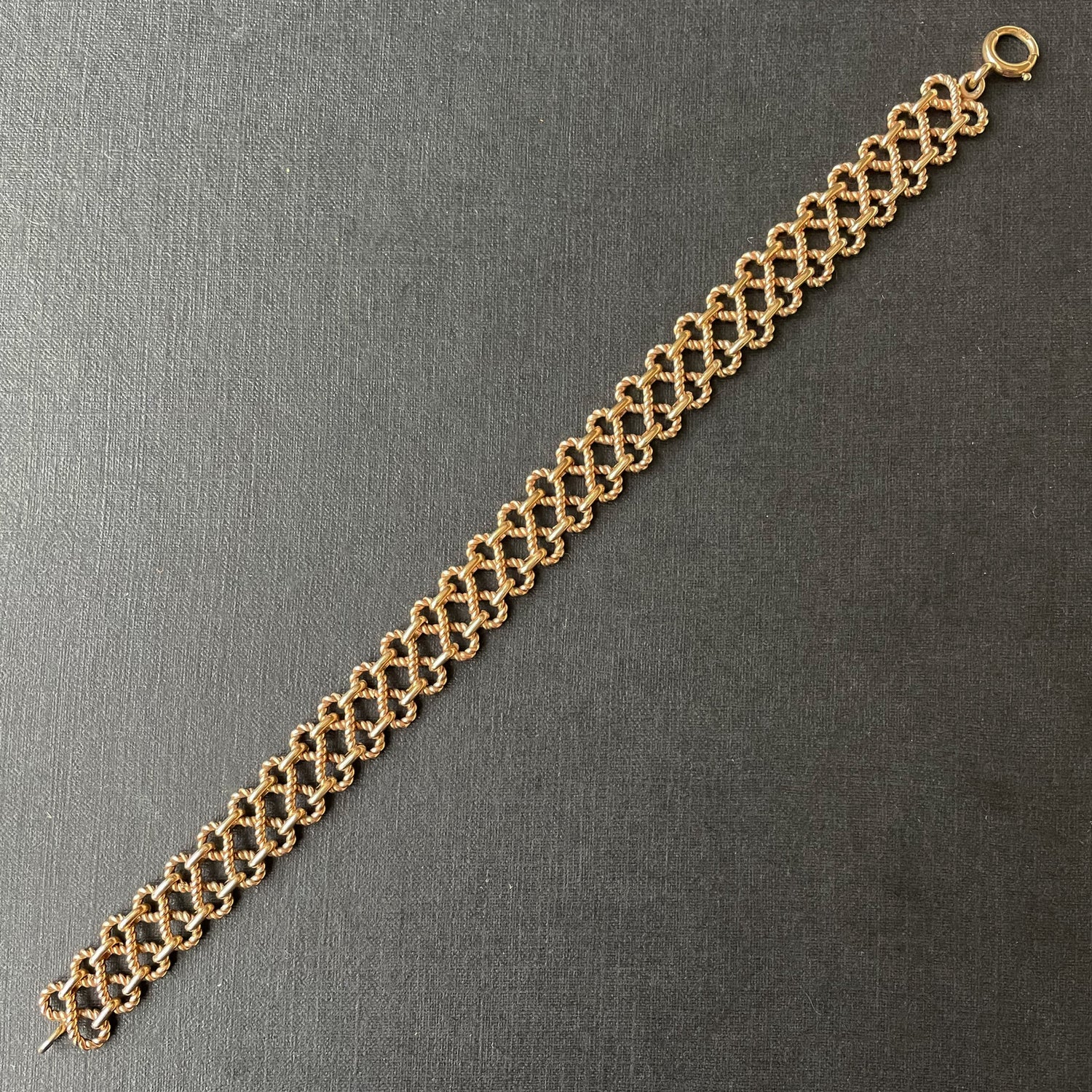 Eight Days a Week Figure of Eight Gold Bracelet