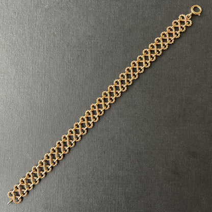 Eight Days a Week Figure of Eight Gold Bracelet