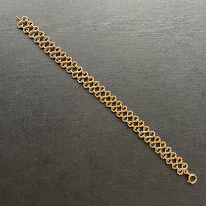 Eight Days a Week Figure of Eight Gold Bracelet