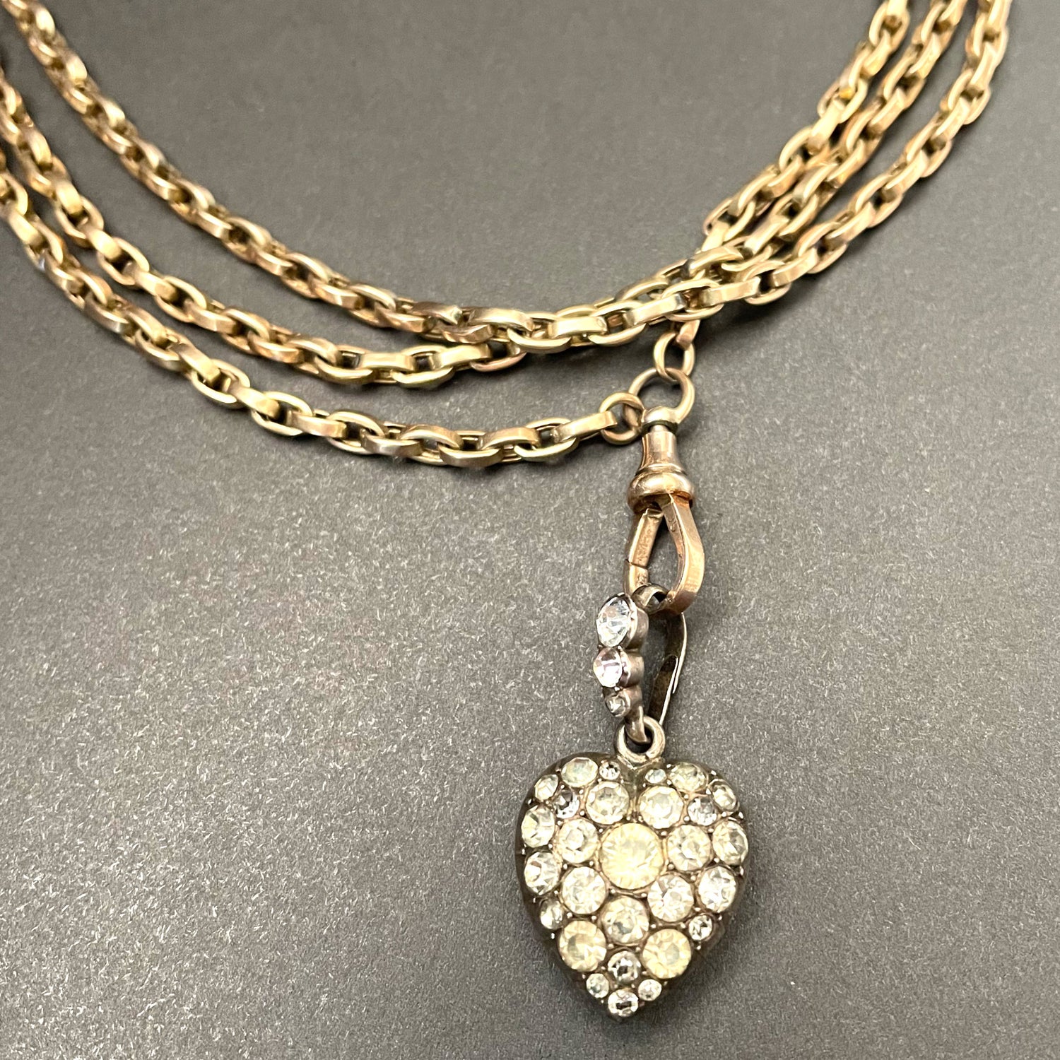 Powers That Be Antique Long Guard Chain with Dog Clip (42g, 67")