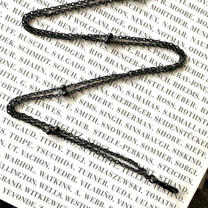Paradise City Victorian Gunmetal Guard Chain