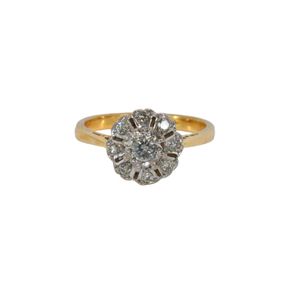 Daisy Jane Antique Diamond Cluster Ring