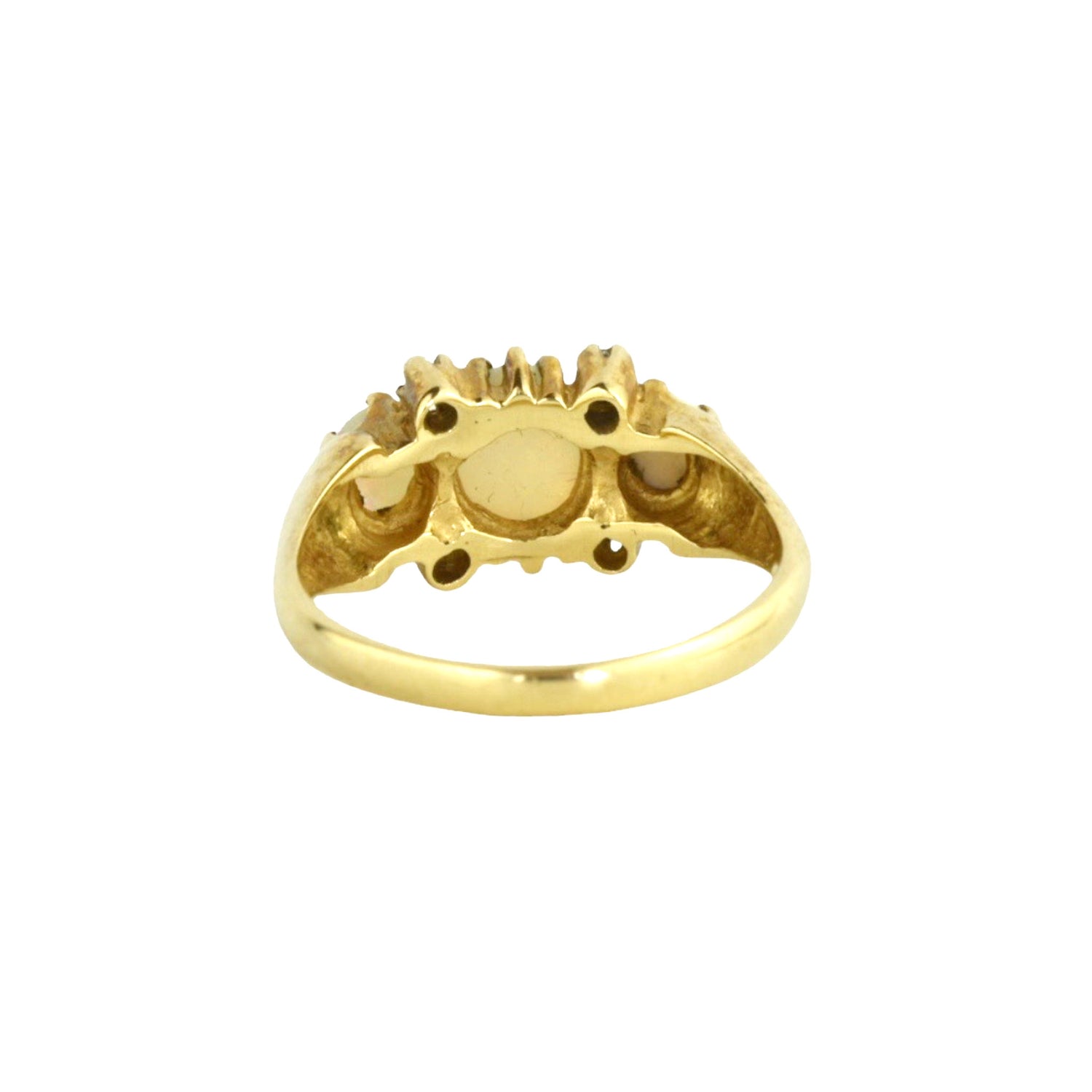 Under the Milky Way Ring Vintage Opal and Diamond Ring