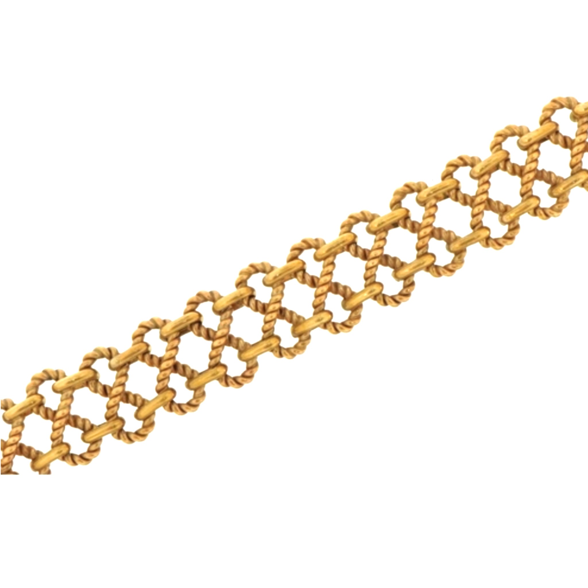 Eight Days a Week Figure of Eight Gold Bracelet