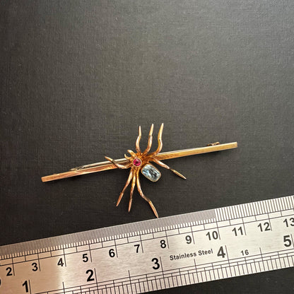 Mysterious Ways Victorian Spider Brooch
